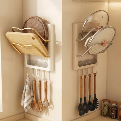Wall Pot Lid Rack
