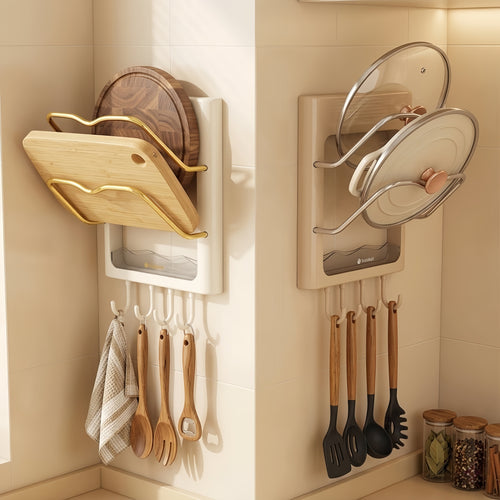 Wall Pot Lid Rack